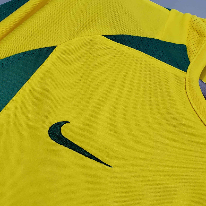 Camisa Brasil Retrô (Ronaldo9 -R9) - 2002