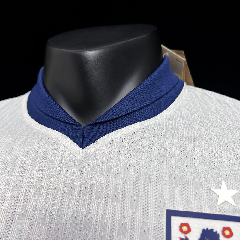 Camisa Inglaterra Branca Home - 24/25 (Versão Jogador) - Manto Mágico