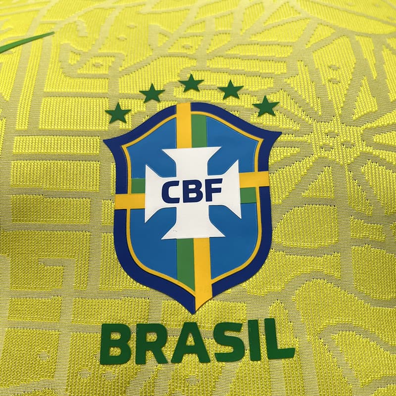 Camisa Seleção Brasileira Home 24/25 Versão Jogador - Amarela