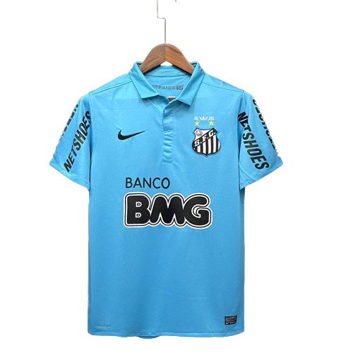 Camisa Santos Retrô Azul (Época do Ney) - 12/13