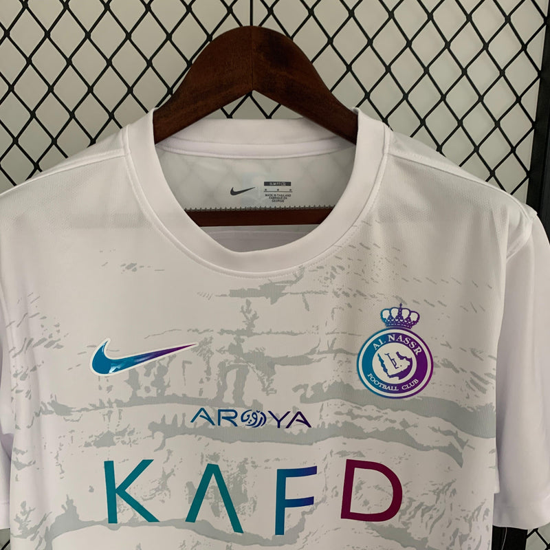 Camisa Al Nassr KAFD Branca Away 23/24 - Manto Mágico