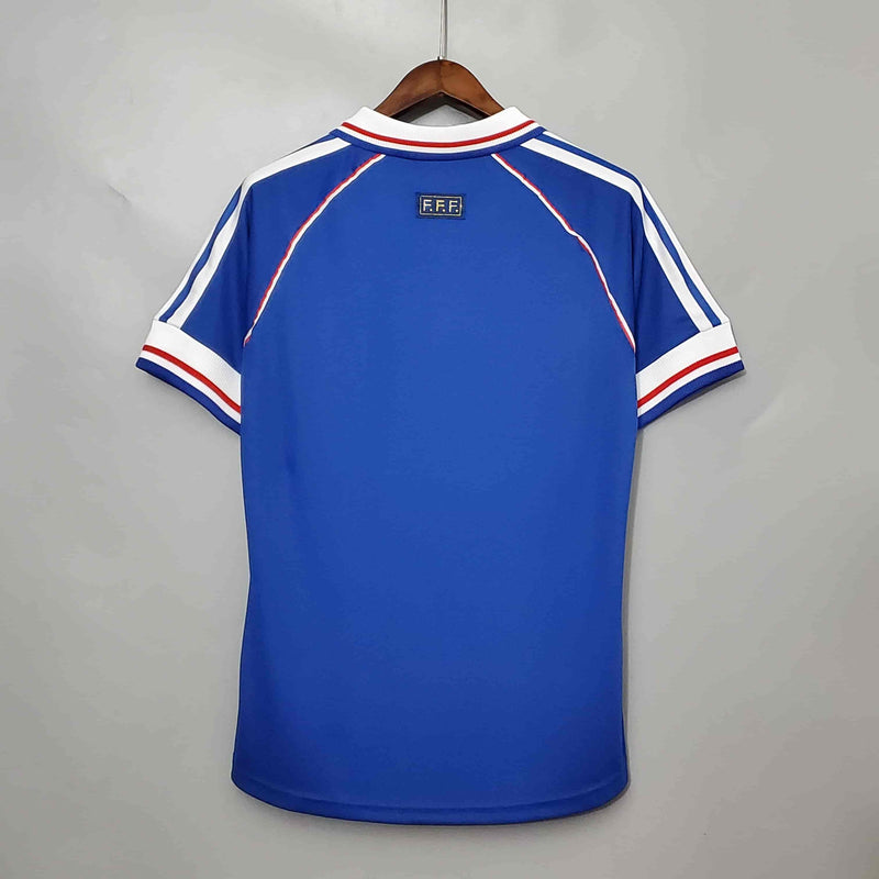 Camisa França Retrô (Zidane) - 1998