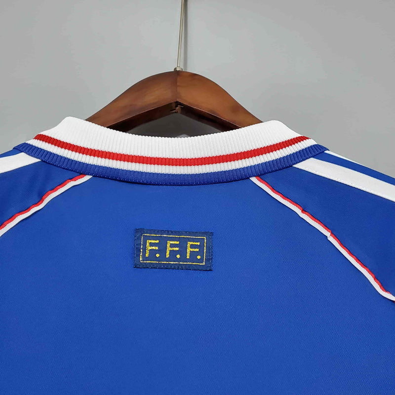 Camisa França Retrô (Zidane) - 1998