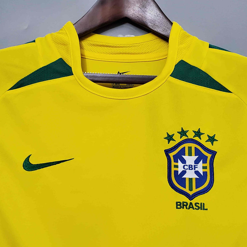 Camisa Brasil Retrô (Ronaldo9 -R9) - 2002