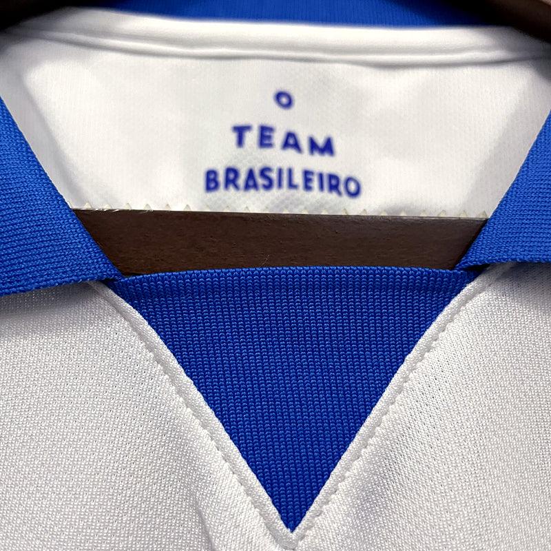 Camisa Brasil Branca Gola Away Feminino - 19/20 - Manto Mágico