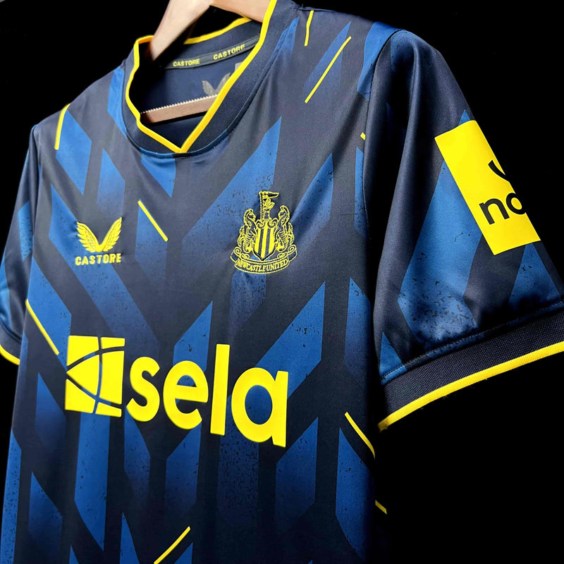 Camisa Newcastle Azul Sela Away - 23/24