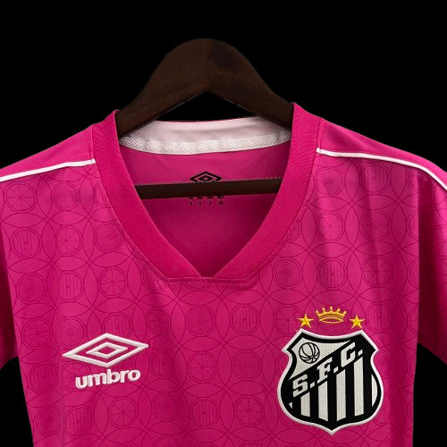 Camisa Santos Rosa Feminino - 23/24