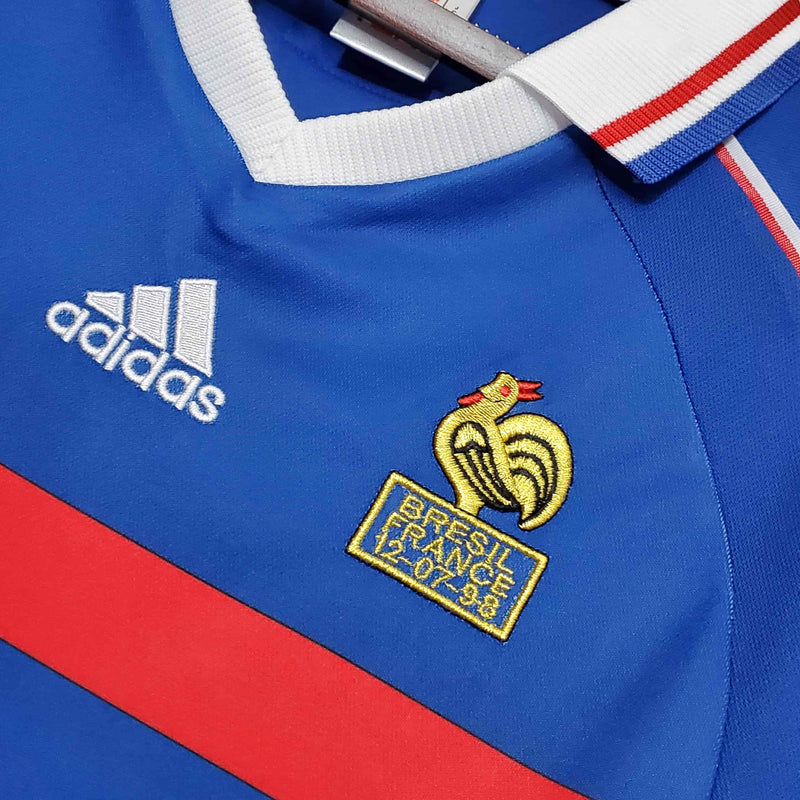 Camisa França Retrô (Zidane) - 1998