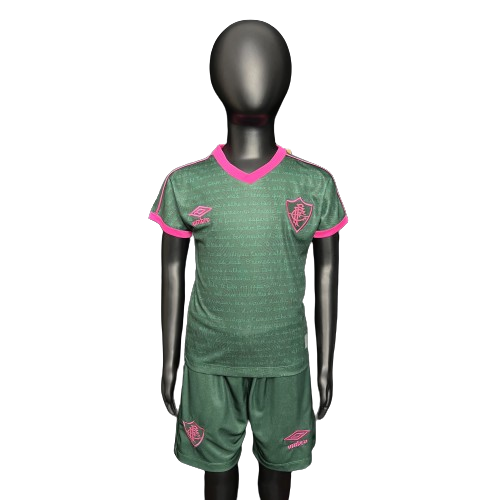 KIT Fluminense Infantil Verde Away - 23/24