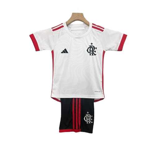 KIT Flamengo Infantil Branco (Blusa+Short) - 24/25