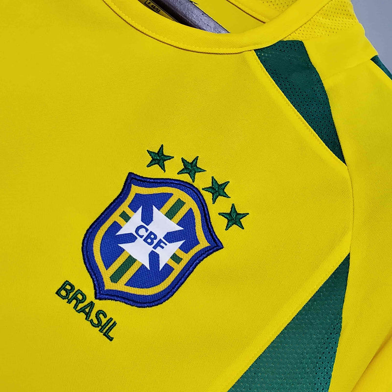 Camisa Brasil Retrô (Ronaldo9 -R9) - 2002