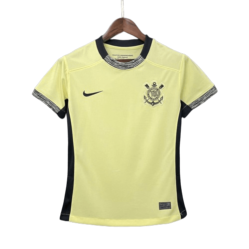 Camisa Corinthians Amarelo Claro Away Feminino - 23/24 - Manto Mágico