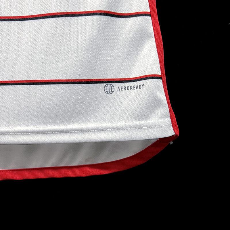 Camisa Flamengo Branca Away Feminino - 23/24 - Manto Mágico