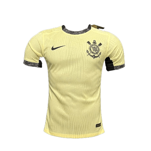 Camisa Corinthians Amarelo Claro Versão Jogador Away - 23/24 - Manto Mágico