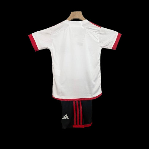 KIT Flamengo Infantil Branco (Blusa+Short) - 24/25