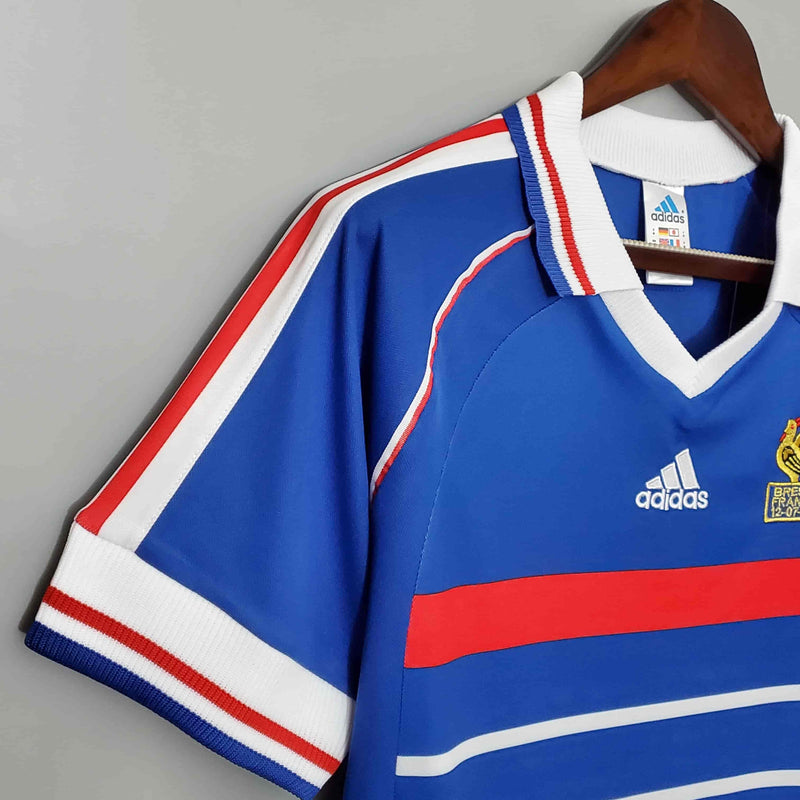 Camisa França Retrô (Zidane) - 1998