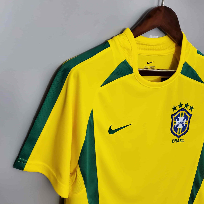 Camisa Brasil Retrô (Ronaldo9 -R9) - 2002