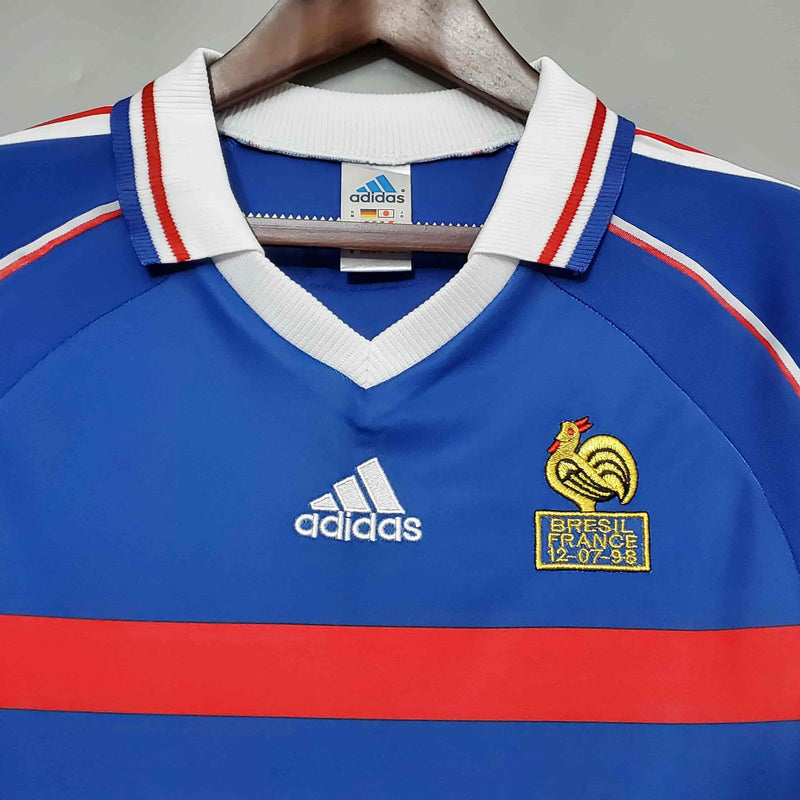 Camisa França Retrô (Zidane) - 1998